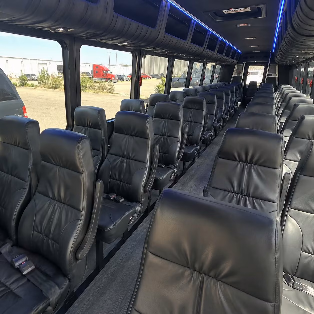 25 passenger minibus inside