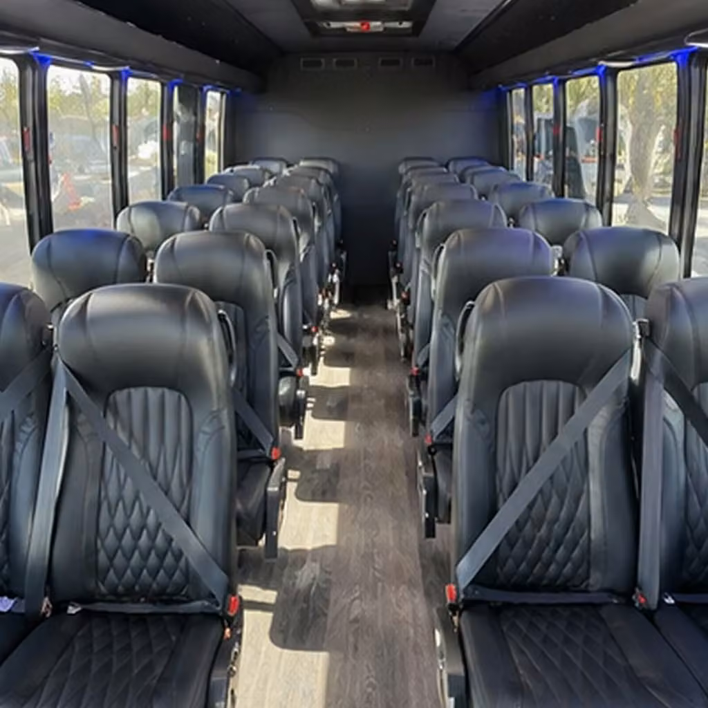 28 passenger minibus inside