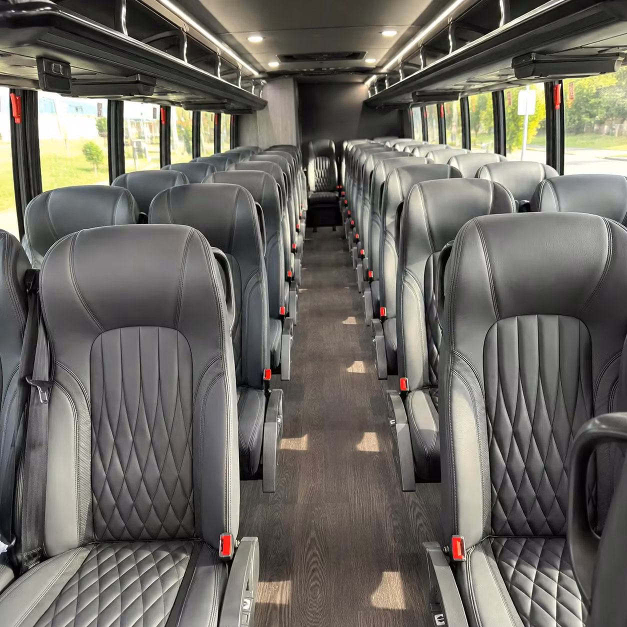 28 passenger minibus interior