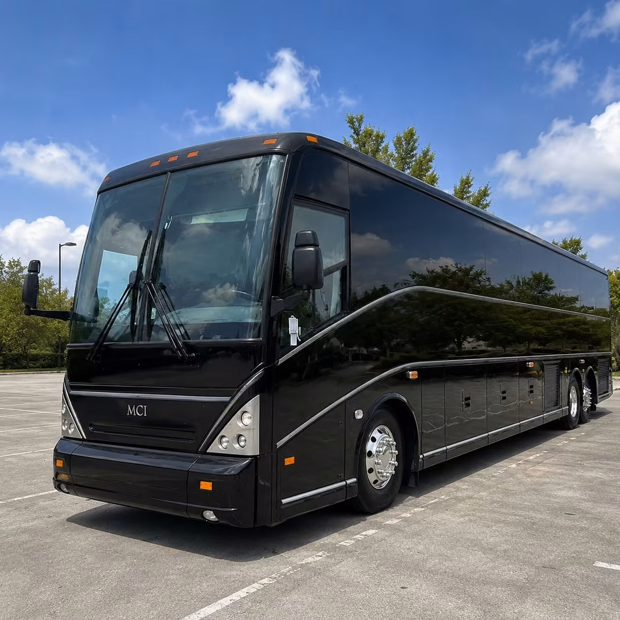 elk grove charter bus rental exterior